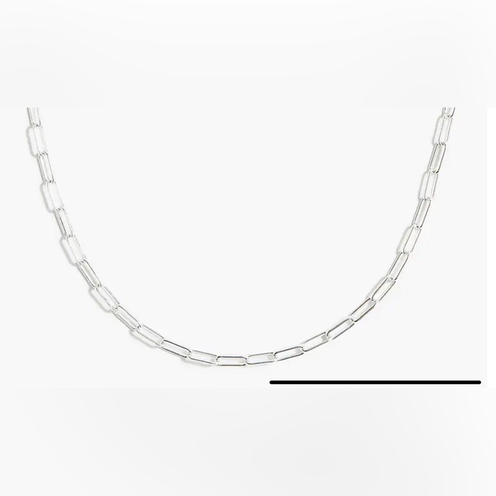 Silver Paperclip Necklace